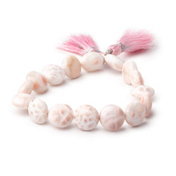 9-11mm Natrolite Plain Coin Beads 7.5 inch 16 pieces (ONLINE ORDER ONLY)