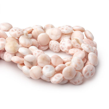 9-11mm Natrolite Plain Coin Beads 7.5 inch 16 pieces (ONLINE ORDER ONLY)