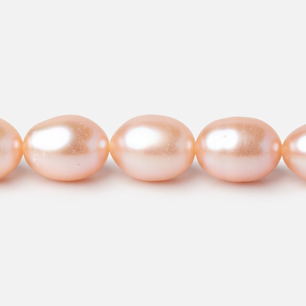 9-11mm Petal Pink Oval Freshwater Pearls 16 inch 36 Beads (ONLINE ORDER ONLY)
