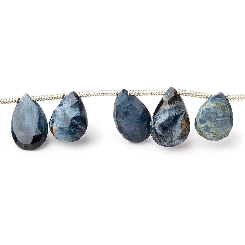 9-11mm Pietersite Faceted Pear Beads 7 inch 20 pieces (ONLINE ORDER ONLY)