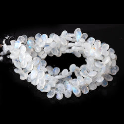 9-11mm Rainbow Moonstone Faceted Pear Beads 9 inch 70 pieces (ONLINE ORDER ONLY)