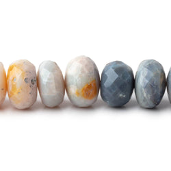 9-12mm Australian Opal Faceted Rondelle Beads 18 inch 73 pieces (ONLINE ORDER ONLY)