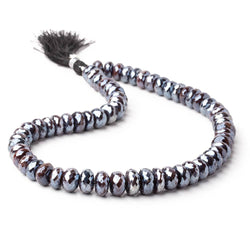 9-12mm Mystic Chocolate Moonstone Faceted Rondelles 15 inch 64 beads (ONLINE ORDER ONLY)