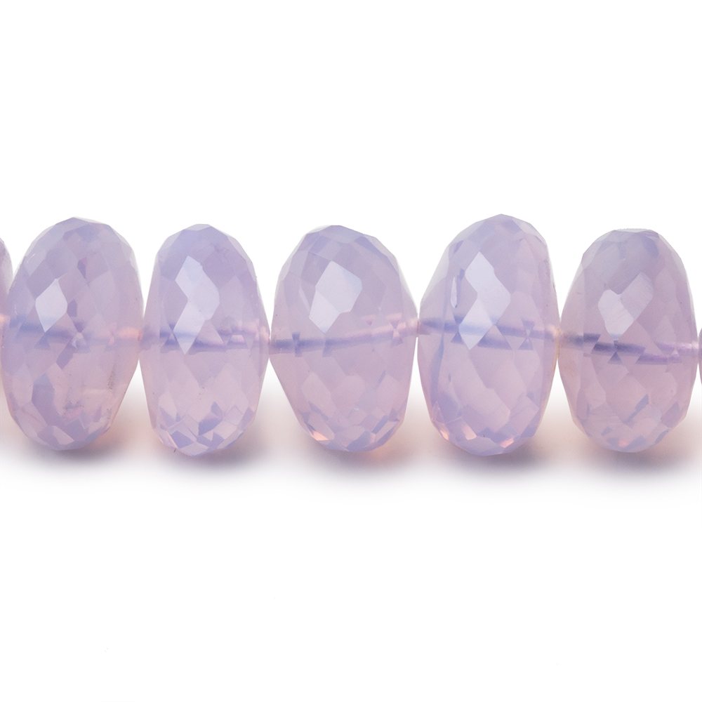 9-13.5mm Lavender Quartz Faceted Rondelle Beads 17 inch 67 pieces AAA (ONLINE ORDER ONLY)