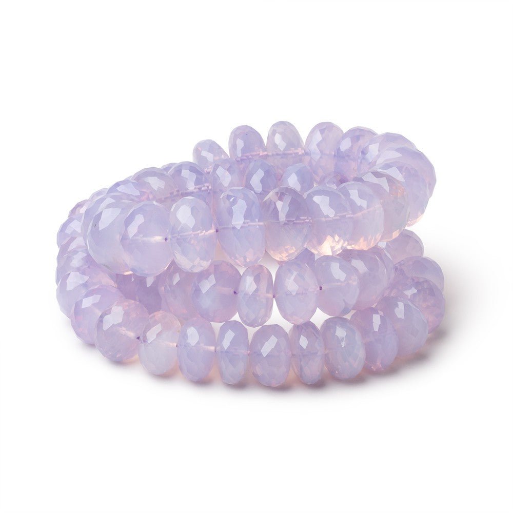 9-13.5mm Lavender Quartz Faceted Rondelle Beads 17 inch 67 pieces AAA (ONLINE ORDER ONLY)