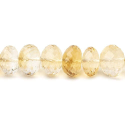 9-13mm Citrine Faceted Rondelle Beads 16 inch 56 pieces (ONLINE ORDER ONLY)