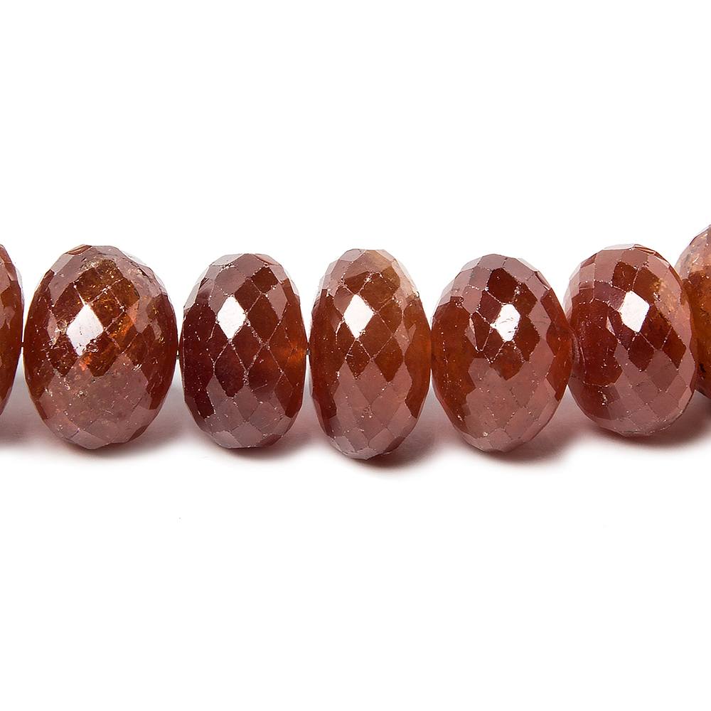 7-9mm Mandarin Garnet Beads Faceted Rondelle 16 inch 60 pieces (ONLINE ORDER ONLY)