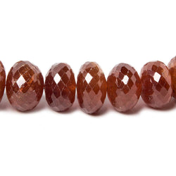 7-9mm Mandarin Garnet Beads Faceted Rondelle 16 inch 60 pieces (ONLINE ORDER ONLY)