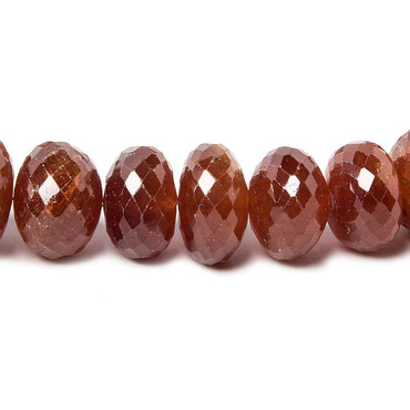 7-9mm Mandarin Garnet Beads Faceted Rondelle 16 inch 60 pieces (ONLINE ORDER ONLY)