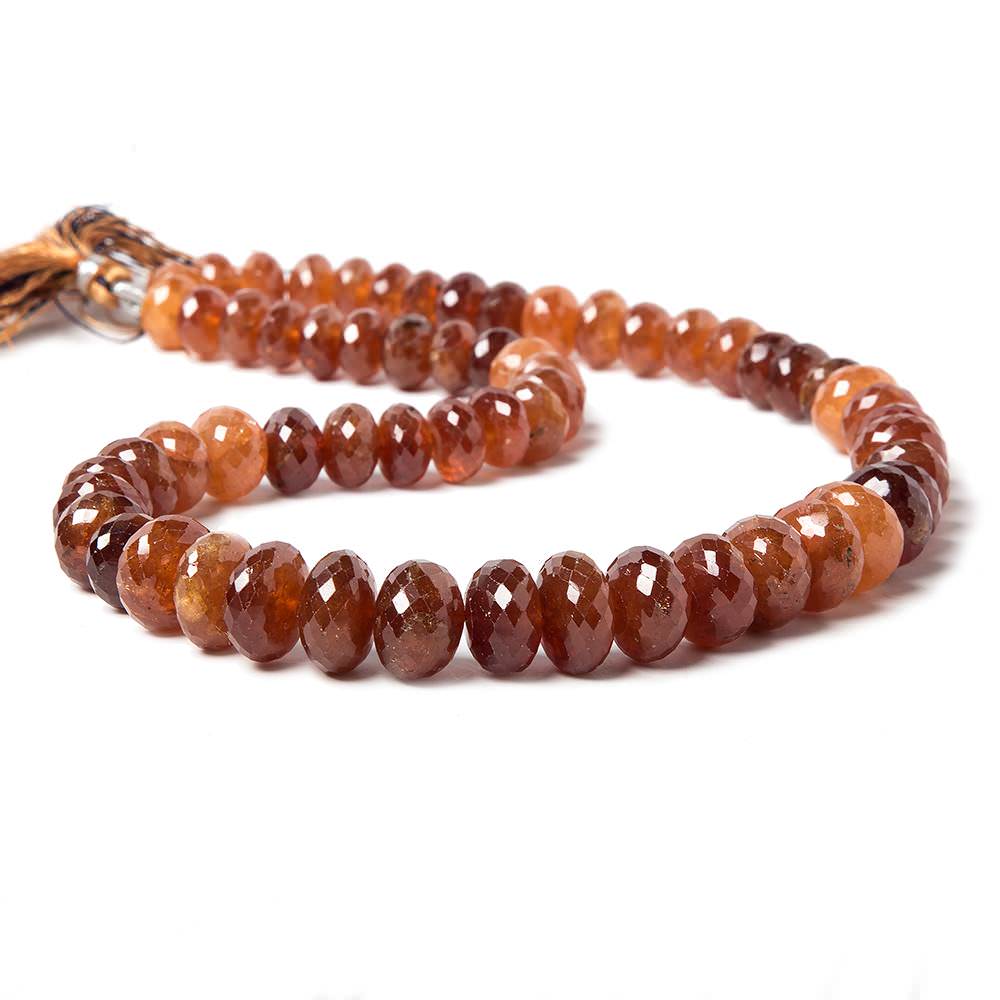7-9mm Mandarin Garnet Beads Faceted Rondelle 16 inch 60 pieces (ONLINE ORDER ONLY)