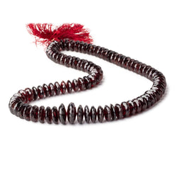 9-14.5mm Bohemia Garnet German Faceted Rondelle Beads 16 inch 93 pieces AAA (ONLINE ORDER ONLY)