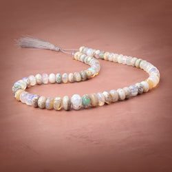 9-15mm Ethiopian Opal with Matrix Plain Rondelle Beads 20 inch 69 pieces AA (ONLINE ORDER ONLY)