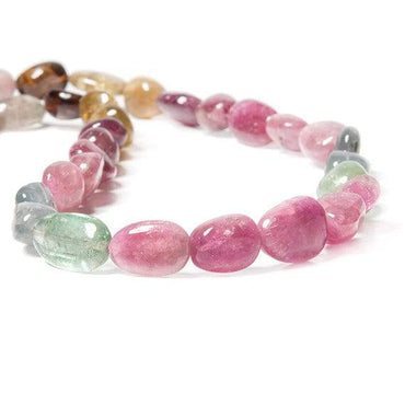 9-16mm Multi Color Tourmaline Beads Plain Nugget (ONLINE ORDER ONLY)