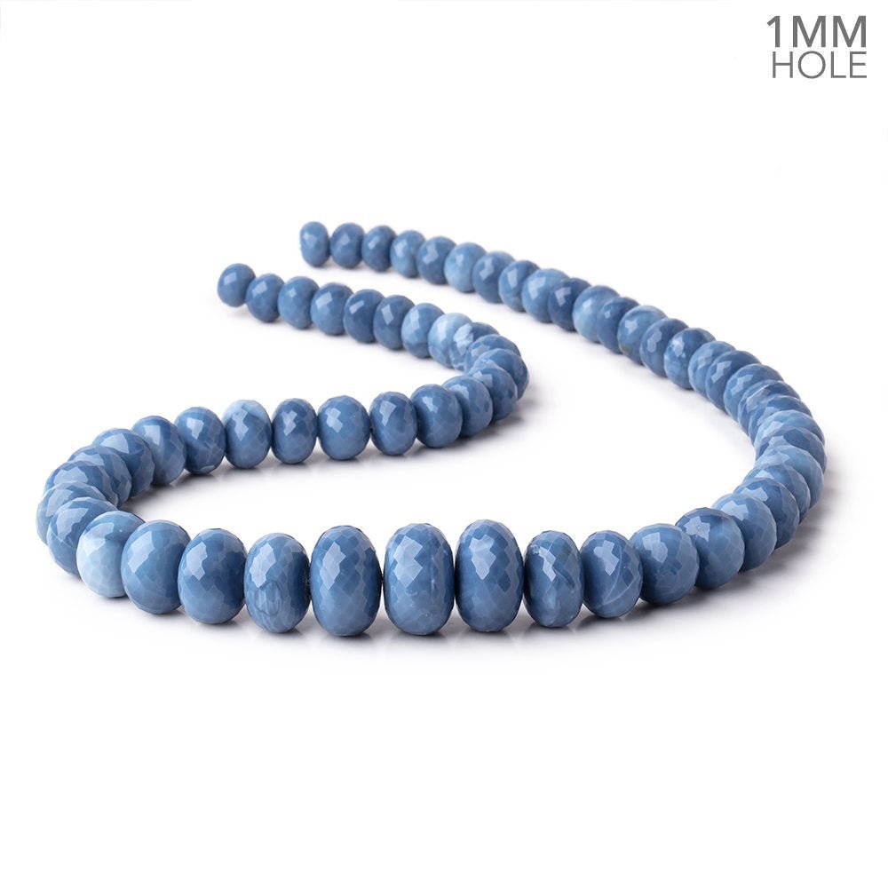 9-18mm Owyhee Blue Opal Faceted Rondelle Beads 20 inch 62 pieces AAA (ONLINE ORDER ONLY)
