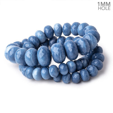 9-18mm Owyhee Blue Opal Faceted Rondelle Beads 20 inch 62 pieces AAA (ONLINE ORDER ONLY)
