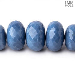 9-18mm Owyhee Blue Opal Faceted Rondelle Beads 20 inch 62 pieces AAA (ONLINE ORDER ONLY)