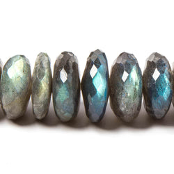 9-20mm Labradorite Faceted Rondelle Beads 14 inches 50 pieces (ONLINE ORDER ONLY)