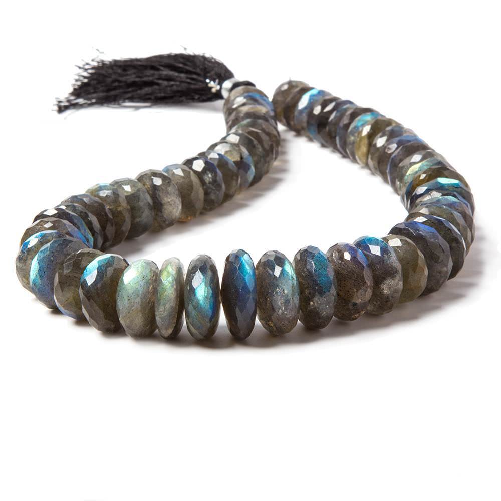 9-20mm Labradorite Faceted Rondelle Beads 14 inches 50 pieces (ONLINE ORDER ONLY)