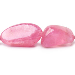 9-29mm Rubellite Tourmaline Plain Nugget Beads 20 inch 30 pieces AA (ONLINE ORDER ONLY)