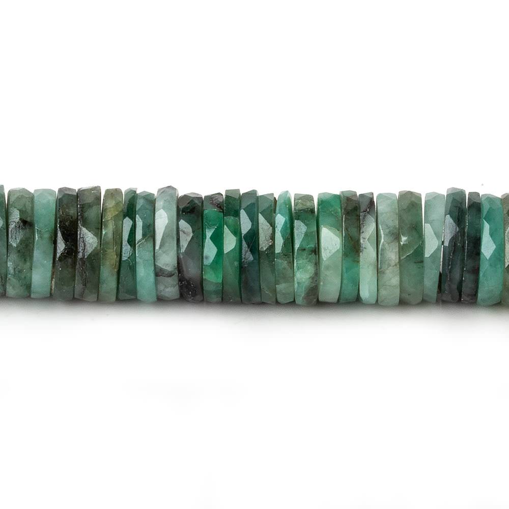 9-9.5mm Brazilian Emerald Faceted Heshi Beads 7 inch 83 pieces (ONLINE ORDER ONLY)