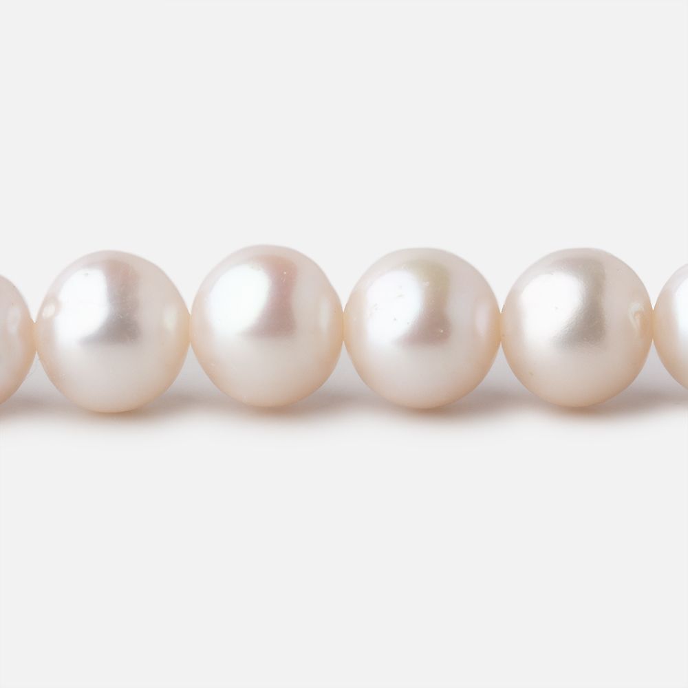 9-9.5mm Off White Off Round Freshwater Pearls 16 inch 47 pieces AA (ONLINE ORDER ONLY)
