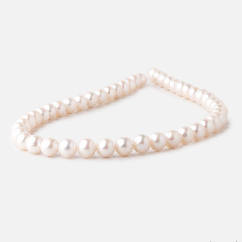 9-9.5mm Off White Off Round Freshwater Pearls 16 inch 47 pieces AA (ONLINE ORDER ONLY)