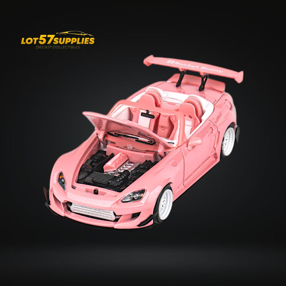Microturbo Custom S2000 Rocket Bunny Valentine's Pink 1:64 (ONLINE ORDER ONLY)