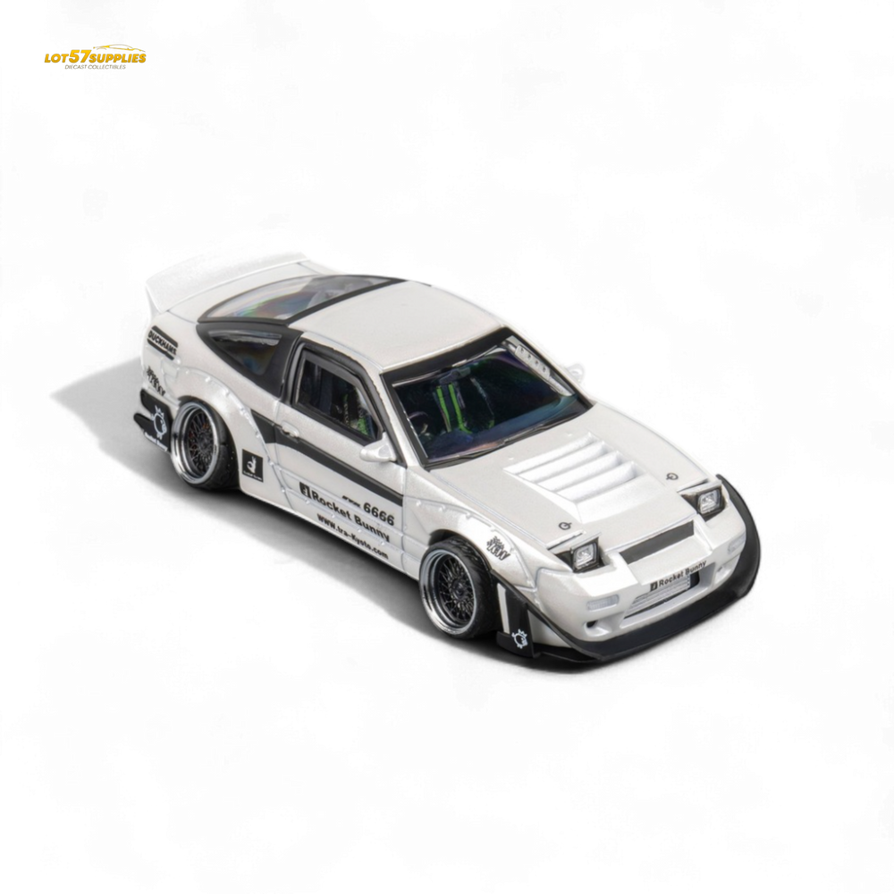 MicroTurbo Custom 180SX - Pandem Rocket Bunny White 1:64 (ONLINE ORDER ONLY)