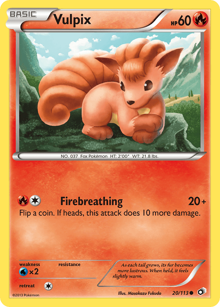 Vulpix (20/113) [Black & White: Legendary Treasures] (Online Only)
