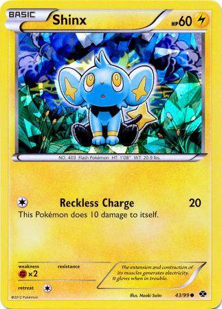 Shinx (43/99) (Cracked Ice Holo) (Blister Exclusive) [Black & White: Next Destinies] (Online Only)