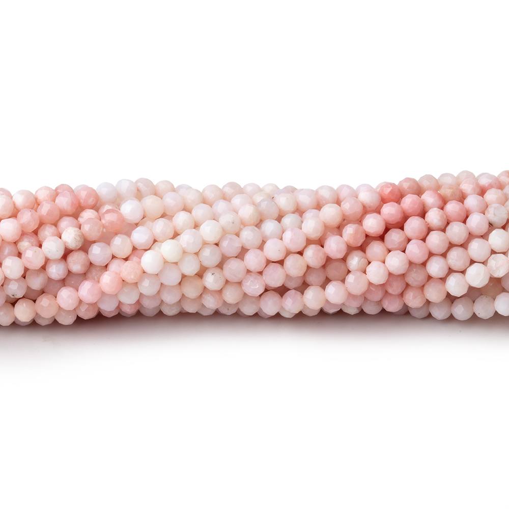2.5mm Pink Peruvian Opal Micro Faceted Round Beads 13 inch 184 pieces (ONLINE ORDER ONLY)