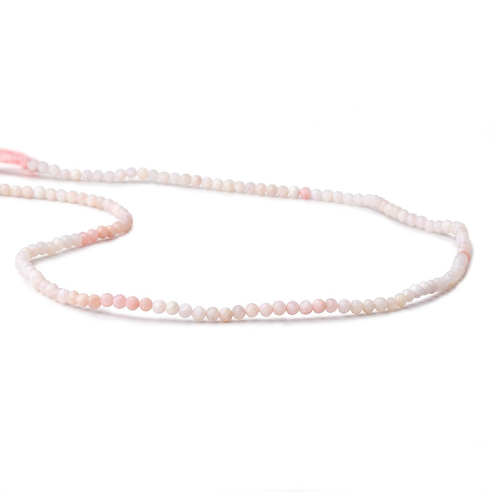 2.5mm Pink Peruvian Opal Micro Faceted Round Beads 13 inch 184 pieces (ONLINE ORDER ONLY)