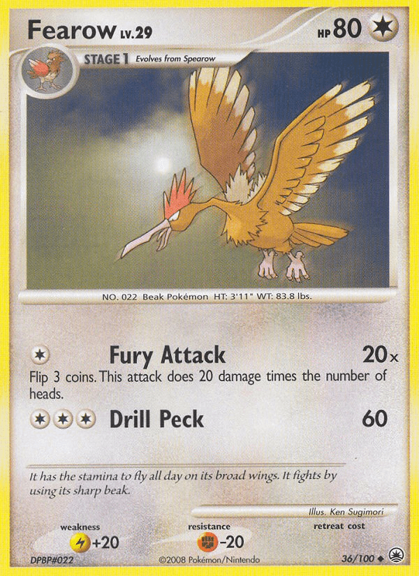 Fearow (36/100) [Diamond & Pearl: Majestic Dawn] (Online Only)