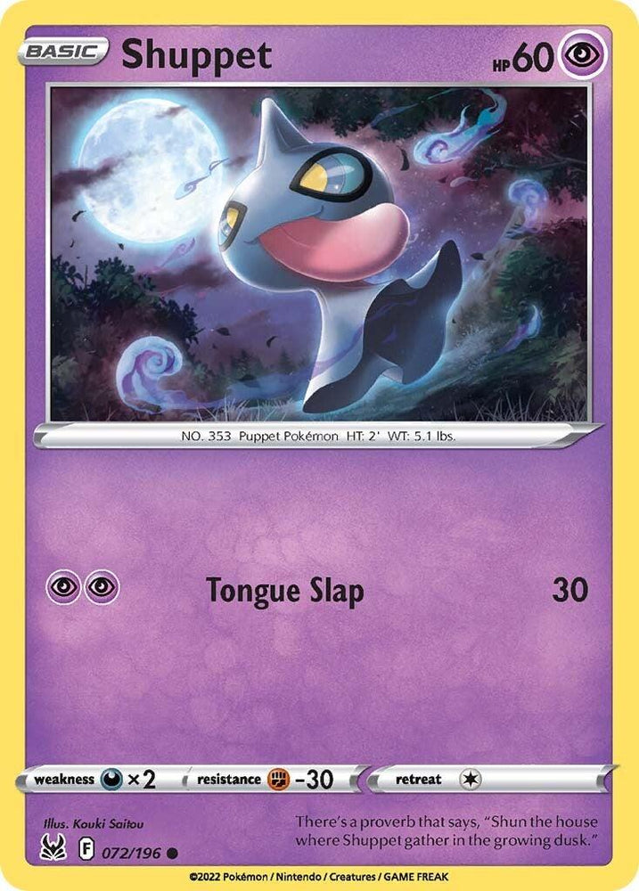 Shuppet (072/196) [Sword & Shield: Lost Origin] (Online Only)