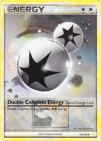 Double Colorless Energy (103/123) (League Promo) [HeartGold & SoulSilver: Base Set] (Online Only)