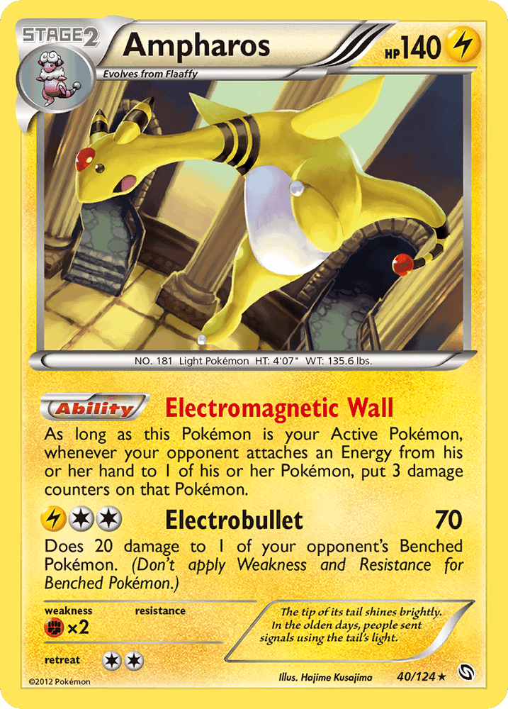 Ampharos (40/124) [Black & White: Dragons Exalted] (Online Only)