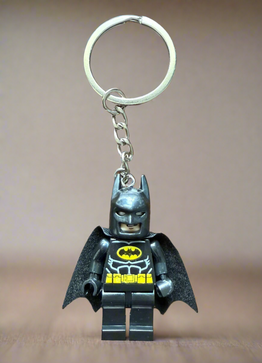 Batman Minifigure Custom Keychain - LEGO® Compatible – New (ONLINE ORDER ONLY)