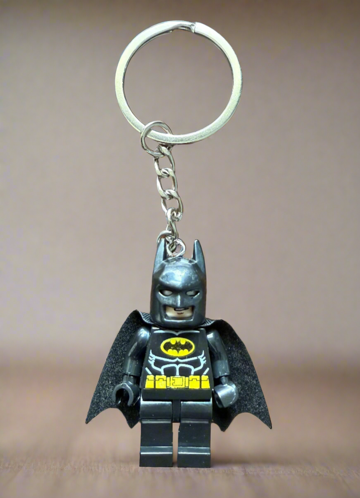 Batman Minifigure Custom Keychain - LEGO® Compatible – New (ONLINE ORDER ONLY)