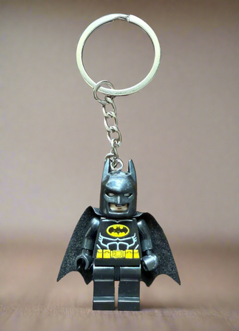 Batman Minifigure Custom Keychain - LEGO® Compatible – New (ONLINE ORDER ONLY)