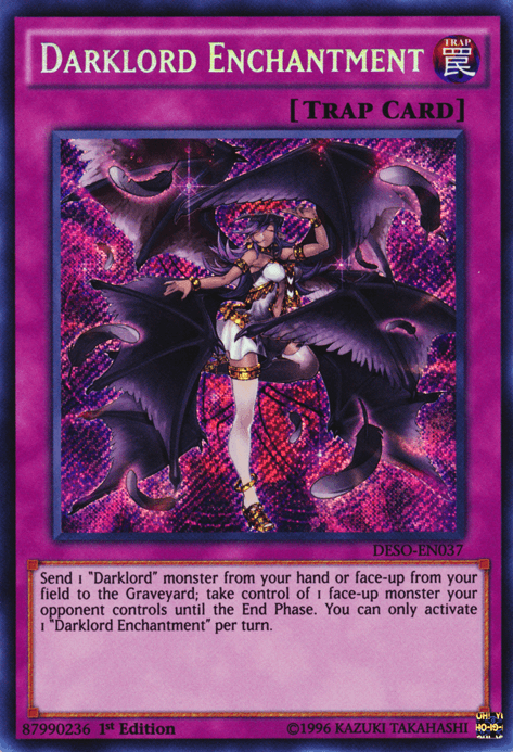 Darklord Enchantment [DESO-EN037] Secret Rare (ONLINE ORDER ONLY)