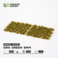 Gamers Grass Tufts: Dry Green 6mm- Wild (ONLINE ORDER ONLY)