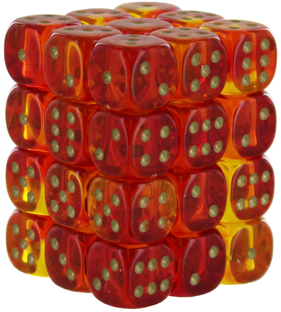 CHESSEX: D6 Gemini™ DICE SETS - 12mm (ONLINE ORDER ONLY)