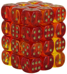CHESSEX: D6 Gemini™ DICE SETS - 12mm (ONLINE ORDER ONLY)