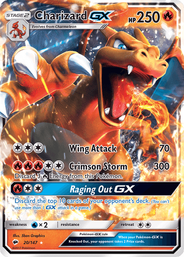 Charizard GX (20/147) [Sun & Moon: Burning Shadows] (Online Only)