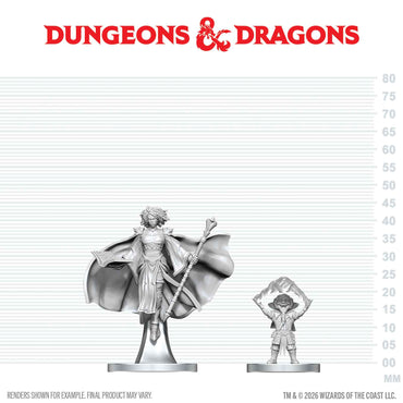 D&D: Nolzur's Marvelous Unpainted Miniatures - Gnome Warlock & Aasimar Wizard (ONLINE ORDER ONLY)