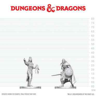 D&D: Nolzur's Marvelous Unpainted Miniatures - Drow Elite Warrior & Drow Priestess of Lolth (ONLINE ORDER ONLY)