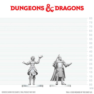 D&D: Nolzur's Marvelous Unpainted Miniatures - Knight & Mage Apprentice (ONLINE ORDER ONLY)