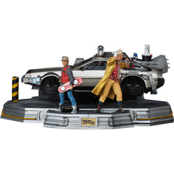 Iron Studios Back to the Future Part II DeLorean (Full Deluxe Version including Marty McFly and Doc Brown) 1:10 Scale Statues (ONLINE ORDER ONLY)