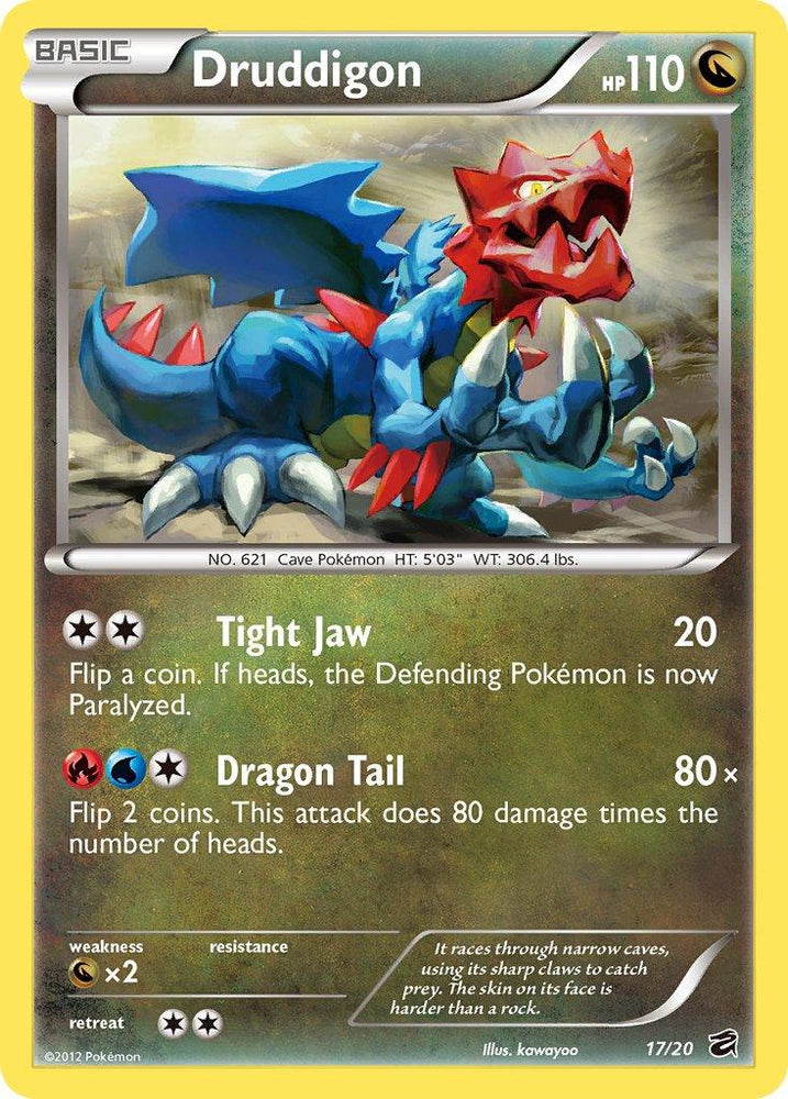 Druddigon (17/20) (Blister Exclusive) [Black & White: Dragon Vault] (Online Only)