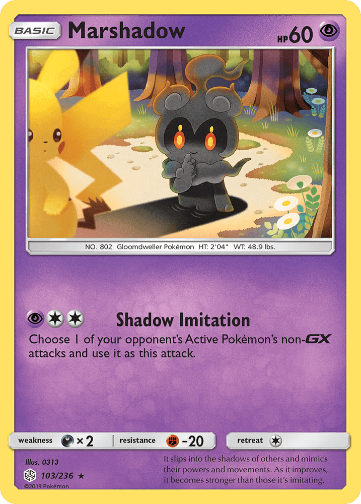 Marshadow (103/236) [Sun & Moon: Cosmic Eclipse] (Online Only)